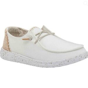Hey Dude Women's Wendy Chambray Casual Shoes - Sand - Size 9